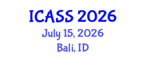 International Conference on Anthropological and Sociological Sciences (ICASS) July 15, 2026 - Bali, Indonesia International Conference on Anthropological and Sociological Sciences (ICASS) July 15, 2026 - Bali, Indonesia