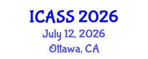 International Conference on Anthropological and Sociological Sciences (ICASS) July 12, 2026 - Ottawa, Canada International Conference on Anthropological and Sociological Sciences (ICASS) July 12, 2026 - Ottawa, Canada
