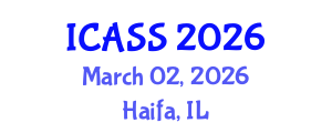 International Conference on Anthropological and Sociological Sciences (ICASS) March 02, 2026 - Haifa, Israel International Conference on Anthropological and Sociological Sciences (ICASS) March 02, 2026 - Haifa, Israel