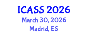 International Conference on Anthropological and Sociological Sciences (ICASS) March 30, 2026 - Madrid, Spain International Conference on Anthropological and Sociological Sciences (ICASS) March 30, 2026 - Madrid, Spain