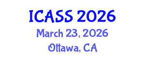 International Conference on Anthropological and Sociological Sciences (ICASS) March 23, 2026 - Ottawa, Canada International Conference on Anthropological and Sociological Sciences (ICASS) March 23, 2026 - Ottawa, Canada