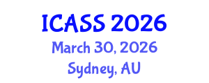 International Conference on Anthropological and Sociological Sciences (ICASS) March 30, 2026 - Sydney, Australia International Conference on Anthropological and Sociological Sciences (ICASS) March 30, 2026 - Sydney, Australia