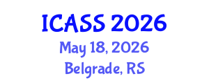International Conference on Anthropological and Sociological Sciences (ICASS) May 18, 2026 - Belgrade, Serbia International Conference on Anthropological and Sociological Sciences (ICASS) May 18, 2026 - Belgrade, Serbia
