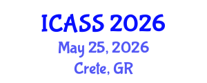 International Conference on Anthropological and Sociological Sciences (ICASS) May 25, 2026 - Crete, Greece International Conference on Anthropological and Sociological Sciences (ICASS) May 25, 2026 - Crete, Greece