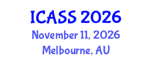 International Conference on Anthropological and Sociological Sciences (ICASS) November 11, 2026 - Melbourne, Australia International Conference on Anthropological and Sociological Sciences (ICASS) November 11, 2026 - Melbourne, Australia