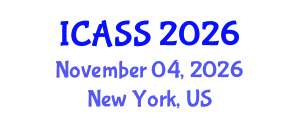 International Conference on Anthropological and Sociological Sciences (ICASS) November 04, 2026 - New York, United States International Conference on Anthropological and Sociological Sciences (ICASS) November 04, 2026 - New York, United States