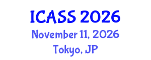 International Conference on Anthropological and Sociological Sciences (ICASS) November 11, 2026 - Tokyo, Japan International Conference on Anthropological and Sociological Sciences (ICASS) November 11, 2026 - Tokyo, Japan