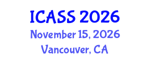 International Conference on Anthropological and Sociological Sciences (ICASS) November 15, 2026 - Vancouver, Canada