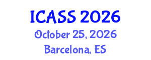 International Conference on Anthropological and Sociological Sciences (ICASS) October 25, 2026 - Barcelona, Spain International Conference on Anthropological and Sociological Sciences (ICASS) October 25, 2026 - Barcelona, Spain