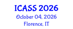 International Conference on Anthropological and Sociological Sciences (ICASS) October 04, 2026 - Florence, Italy International Conference on Anthropological and Sociological Sciences (ICASS) October 04, 2026 - Florence, Italy