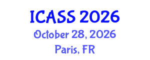 International Conference on Anthropological and Sociological Sciences (ICASS) October 28, 2026 - Paris, France International Conference on Anthropological and Sociological Sciences (ICASS) October 28, 2026 - Paris, France