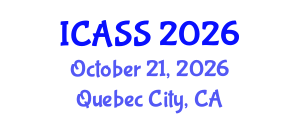 International Conference on Anthropological and Sociological Sciences (ICASS) October 21, 2026 - Quebec City, Canada International Conference on Anthropological and Sociological Sciences (ICASS) October 21, 2026 - Quebec City, Canada