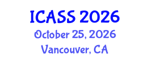 International Conference on Anthropological and Sociological Sciences (ICASS) October 25, 2026 - Vancouver, Canada International Conference on Anthropological and Sociological Sciences (ICASS) October 25, 2026 - Vancouver, Canada