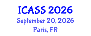 International Conference on Anthropological and Sociological Sciences (ICASS) September 20, 2026 - Paris, France International Conference on Anthropological and Sociological Sciences (ICASS) September 20, 2026 - Paris, France