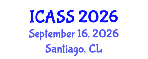 International Conference on Anthropological and Sociological Sciences (ICASS) September 16, 2026 - Santiago, Chile International Conference on Anthropological and Sociological Sciences (ICASS) September 16, 2026 - Santiago, Chile