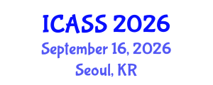 International Conference on Anthropological and Sociological Sciences (ICASS) September 16, 2026 - Seoul, Republic of Korea