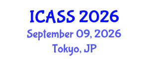 International Conference on Anthropological and Sociological Sciences (ICASS) September 09, 2026 - Tokyo, Japan International Conference on Anthropological and Sociological Sciences (ICASS) September 09, 2026 - Tokyo, Japan
