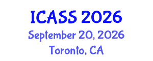 International Conference on Anthropological and Sociological Sciences (ICASS) September 20, 2026 - Toronto, Canada