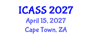 International Conference on Anthropological and Sociological Sciences (ICASS) April 15, 2027 - Cape Town, South Africa International Conference on Anthropological and Sociological Sciences (ICASS) April 15, 2027 - Cape Town, South Africa