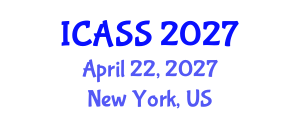 International Conference on Anthropological and Sociological Sciences (ICASS) April 22, 2027 - New York, United States International Conference on Anthropological and Sociological Sciences (ICASS) April 22, 2027 - New York, United States