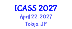 International Conference on Anthropological and Sociological Sciences (ICASS) April 22, 2027 - Tokyo, Japan International Conference on Anthropological and Sociological Sciences (ICASS) April 22, 2027 - Tokyo, Japan