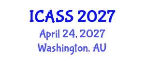 International Conference on Anthropological and Sociological Sciences (ICASS) April 24, 2027 - Washington, Australia International Conference on Anthropological and Sociological Sciences (ICASS) April 24, 2027 - Washington, Australia