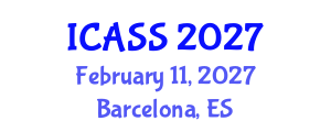 International Conference on Anthropological and Sociological Sciences (ICASS) February 11, 2027 - Barcelona, Spain International Conference on Anthropological and Sociological Sciences (ICASS) February 11, 2027 - Barcelona, Spain