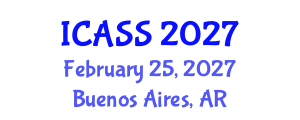 International Conference on Anthropological and Sociological Sciences (ICASS) February 25, 2027 - Buenos Aires, Argentina International Conference on Anthropological and Sociological Sciences (ICASS) February 25, 2027 - Buenos Aires, Argentina