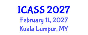 International Conference on Anthropological and Sociological Sciences (ICASS) February 11, 2027 - Kuala Lumpur, Malaysia International Conference on Anthropological and Sociological Sciences (ICASS) February 11, 2027 - Kuala Lumpur, Malaysia