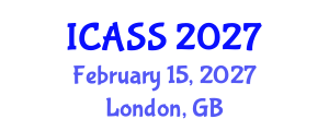 International Conference on Anthropological and Sociological Sciences (ICASS) February 15, 2027 - London, United Kingdom International Conference on Anthropological and Sociological Sciences (ICASS) February 15, 2027 - London, United Kingdom