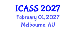 International Conference on Anthropological and Sociological Sciences (ICASS) February 01, 2027 - Melbourne, Australia International Conference on Anthropological and Sociological Sciences (ICASS) February 01, 2027 - Melbourne, Australia