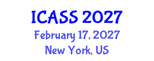 International Conference on Anthropological and Sociological Sciences (ICASS) February 17, 2027 - New York, United States International Conference on Anthropological and Sociological Sciences (ICASS) February 17, 2027 - New York, United States