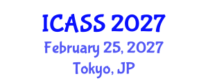 International Conference on Anthropological and Sociological Sciences (ICASS) February 25, 2027 - Tokyo, Japan International Conference on Anthropological and Sociological Sciences (ICASS) February 25, 2027 - Tokyo, Japan