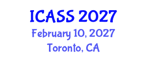 International Conference on Anthropological and Sociological Sciences (ICASS) February 10, 2027 - Toronto, Canada International Conference on Anthropological and Sociological Sciences (ICASS) February 10, 2027 - Toronto, Canada