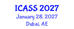 International Conference on Anthropological and Sociological Sciences (ICASS) January 28, 2027 - Dubai, United Arab Emirates International Conference on Anthropological and Sociological Sciences (ICASS) January 28, 2027 - Dubai, United Arab Emirates