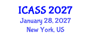 International Conference on Anthropological and Sociological Sciences (ICASS) January 28, 2027 - New York, United States International Conference on Anthropological and Sociological Sciences (ICASS) January 28, 2027 - New York, United States
