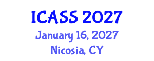 International Conference on Anthropological and Sociological Sciences (ICASS) January 16, 2027 - Nicosia, Cyprus International Conference on Anthropological and Sociological Sciences (ICASS) January 16, 2027 - Nicosia, Cyprus