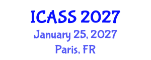 International Conference on Anthropological and Sociological Sciences (ICASS) January 25, 2027 - Paris, France International Conference on Anthropological and Sociological Sciences (ICASS) January 25, 2027 - Paris, France