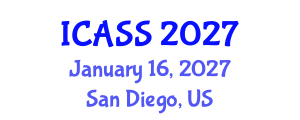 International Conference on Anthropological and Sociological Sciences (ICASS) January 16, 2027 - San Diego, United States International Conference on Anthropological and Sociological Sciences (ICASS) January 16, 2027 - San Diego, United States