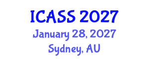 International Conference on Anthropological and Sociological Sciences (ICASS) January 28, 2027 - Sydney, Australia International Conference on Anthropological and Sociological Sciences (ICASS) January 28, 2027 - Sydney, Australia