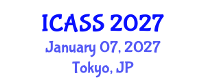 International Conference on Anthropological and Sociological Sciences (ICASS) January 07, 2027 - Tokyo, Japan International Conference on Anthropological and Sociological Sciences (ICASS) January 07, 2027 - Tokyo, Japan