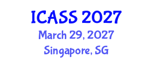International Conference on Anthropological and Sociological Sciences (ICASS) March 29, 2027 - Singapore, Singapore