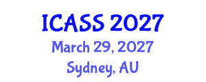 International Conference on Anthropological and Sociological Sciences (ICASS) March 29, 2027 - Sydney, Australia International Conference on Anthropological and Sociological Sciences (ICASS) March 29, 2027 - Sydney, Australia