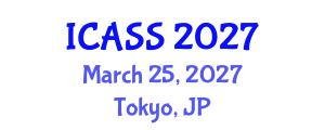 International Conference on Anthropological and Sociological Sciences (ICASS) March 25, 2027 - Tokyo, Japan International Conference on Anthropological and Sociological Sciences (ICASS) March 25, 2027 - Tokyo, Japan