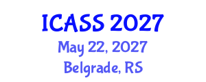 International Conference on Anthropological and Sociological Sciences (ICASS) May 22, 2027 - Belgrade, Serbia International Conference on Anthropological and Sociological Sciences (ICASS) May 22, 2027 - Belgrade, Serbia