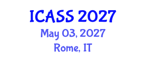 International Conference on Anthropological and Sociological Sciences (ICASS) May 03, 2027 - Rome, Italy International Conference on Anthropological and Sociological Sciences (ICASS) May 03, 2027 - Rome, Italy