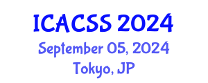 International Conference on Anthropological, Cultural and Sociological Studies (ICACSS) September 05, 2024 - Tokyo, Japan