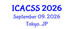 International Conference on Anthropological, Cultural and Sociological Studies (ICACSS) September 09, 2026 - Tokyo, Japan