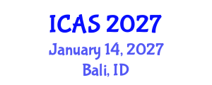 International Conference on Anthropology and Sustainability (ICAS) January 14, 2027 - Bali, Indonesia International Conference on Anthropology and Sustainability (ICAS) January 14, 2027 - Bali, Indonesia