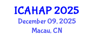 International Conference on Anthropology, History, Archaeology and Philosophy (ICAHAP) December 09, 2025 - Macau, China
